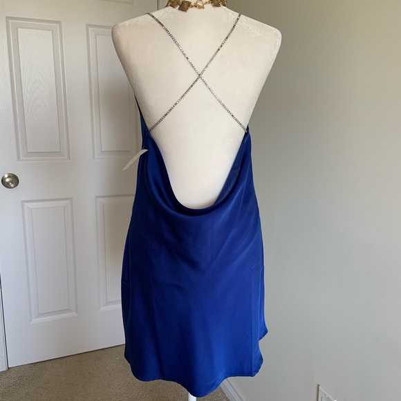 Sexy Backless Blue Dress - Medium - Picture 6 of 9